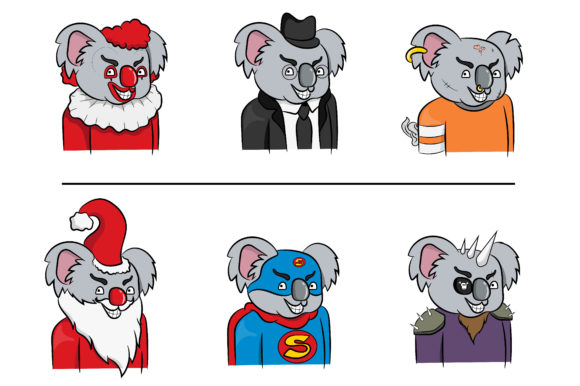 Download Crazy Koala NFT Cartoon Character Animal - Premium Bundle
