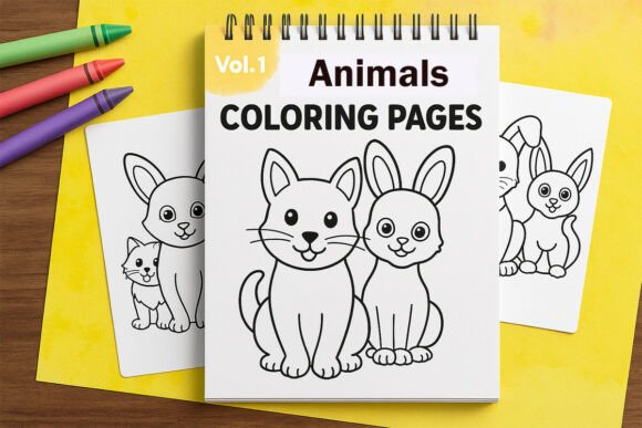 Download Cute Baby Animals Coloring Page for Kids - Premium Resources