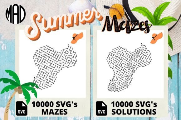 Download SUMMER HAT SHAPED MAZES - KDP SUMMER - Kdp summer Collection