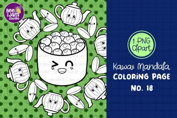 Download KDP Kids Coloring Kawaii Mandala-18 - Kdp kids Collection