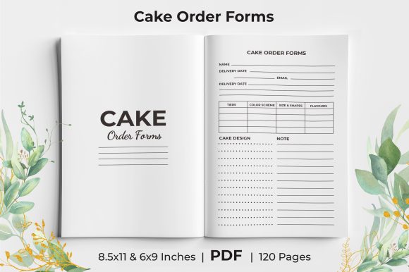 Download Cake Order Form KDP Template - Kdp template Collection